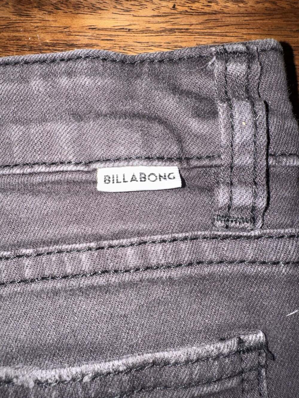 Billabong Women's Lite Hearted Frayed Lace-Up Denim Shorts - Picture 5 of 6